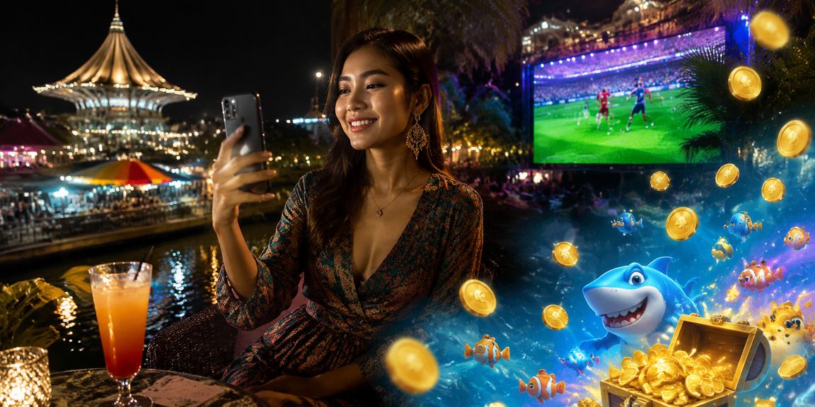 Peminat bola sepak dari Kuching Sarawak membuat taruhan sukan semasa musim Liga Super